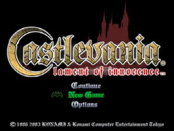 Castlevania - Lament of Innocence screen shot title